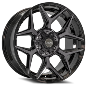 4P06 - 24 inch - 10.00 - Gloss Black with Brushed Tinted Clear