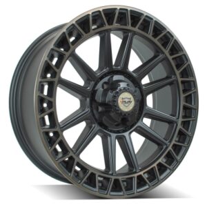 4PS12 - 22 inch - 9.00 - Satin Machined with Bronze