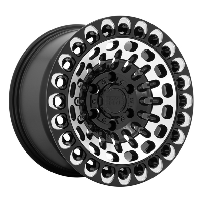 LABYRINTH - 17 inch - 9.50 - Gloss black w/ machined face & milling
