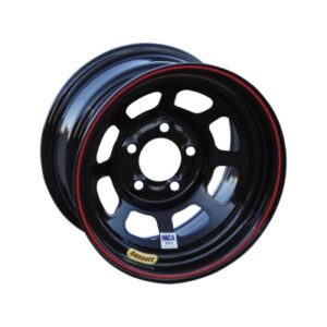 Bassett D-Hole Lite - 15 inch - 8.00 - Gloss Black with Red Line