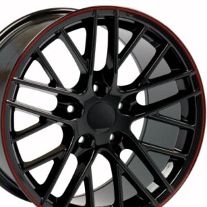 CV08B red line - 19 inch - 10.00 - Zwart