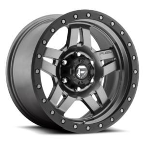 D558 ANZA - 17 inch - 8.50 - Matte gun metal black bead ring
