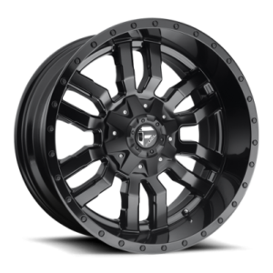 D596 SLEDGE - 17 inch - 9.00 - Matte black gloss black lip