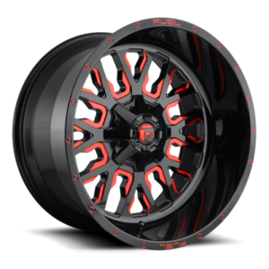 D612 STROKE - 18 inch - 9.00 - Gloss black red tinted clear