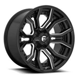 D711 RAGE - 20 inch - 9.00 - Gloss black milled