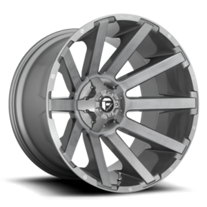 D714 CONTRA PLATINUM - 20 inch - 9.00 - Brushed gun metal tinted clear