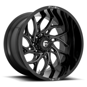 D741 RUNNER - 22 inch - 10.00 - Gloss black milled