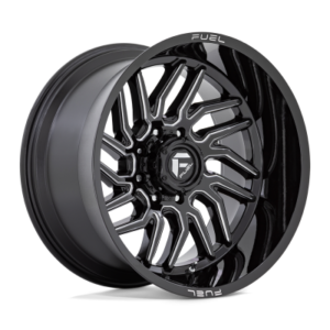 D807 HURRICANE - 22 inch - 12.00 - Gloss black milled