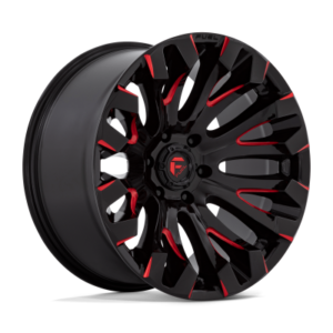 D829 QUAKE - 20 inch - 10.00 - Gloss black milled red tint