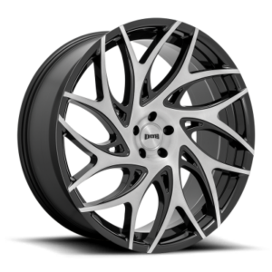 S260 G.O.A.T. - 24 inch - 10.00 - Brushed face w/ gloss black dark tint spokes