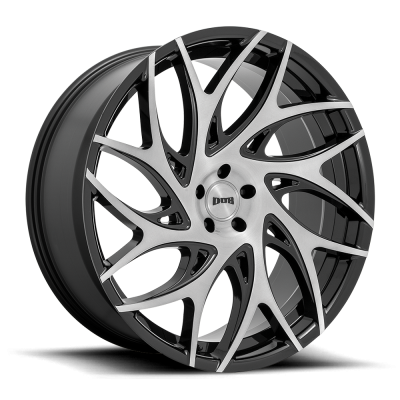 S260 G.O.A.T. - 20 inch - 9.00 - Brushed face w/ gloss black dark tint spokes