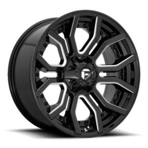 D711 RAGE - 22 inch - 10.00 - Gloss black milled