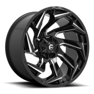 D753 REACTION - 20 inch - 9.00 - Gloss black milled