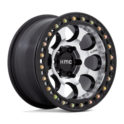 KM237 RIOT BEADLOCK - 17 inch - 8.50 - Machined face satin black windows & ring