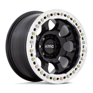 KM237 RIOT BEADLOCK - 17 inch - 8.50 - Satin black w/ machined ring