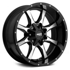 MO970 - 20 inch - 9.00 - Gloss black w/ machined face