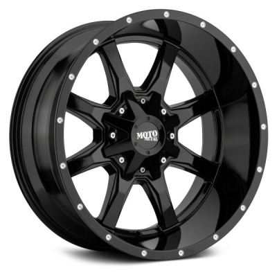 MO970 - 18 inch - 10.00 - Gloss black w/ milled lip