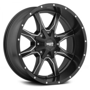 MO970 - 17 inch - 8.00 - Semi gloss black milled