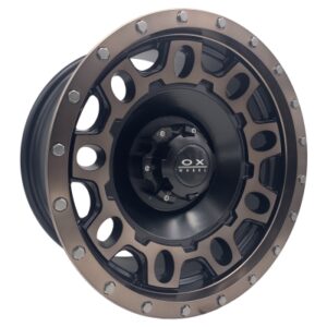 OX Wheels - Shot - 16 inch - 8.00 - Black Machined Face With Matte Bronze Clear