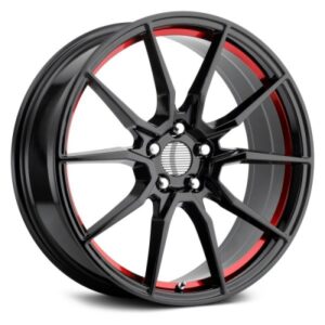 PR193 - 20 inch - 10.00 - Gloss black red machined