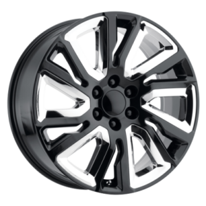 PR202 - 22 inch - 9.00 - Gloss black w/ chr acc