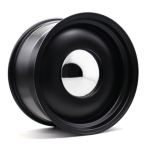 Smoothie Black Large - 18 inch - 8.00 - Matte black & chrome kap