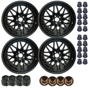 SnowFlake Aluminum Wheel - Set of 4 - 17 inch - 9.00 - Matte Black