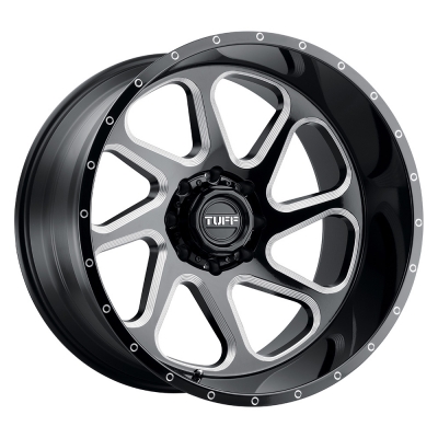 T2B - 24 inch - 14.00 - Gloss black w/ milled spokes