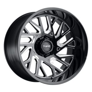 T4B - 22 inch - 12.00 - Gloss black w/ milled spokes