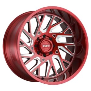 T4B - 24 inch - 14.00 - Candy red w/ milled spoke