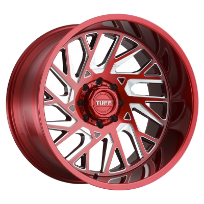 T4B - 22 inch - 12.00 - Candy red w/ milled spoke