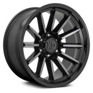 XD855 LUXE - 20 inch - 10.00 - Gloss black machined w/ gray tint