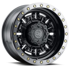 ABRAMS - 17 inch - 8.50 - Gloss gun black w/ machined dark tint