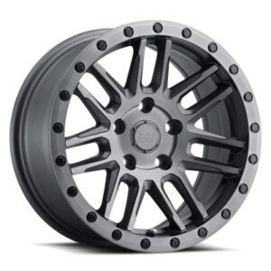ARCHES - 18 inch - 8.00 - Matte brushed gunmetal w/ black bolts