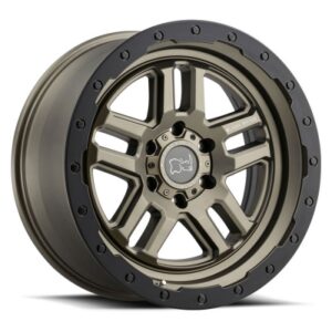 Barstow - 18 inch - 8.00 - Matte bronze w/ matte black ring