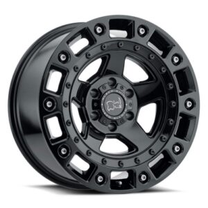 Cinco - 18 inch - 9.50 - Gloss black w/ stainless bolt