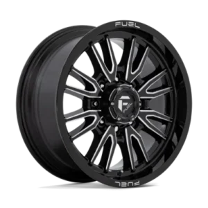 D761 CLASH - 20 inch - 10.00 - Gloss black milled