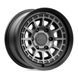 KM719 CANYON - 17 inch - 8.00 - Satin black w/ gray tint
