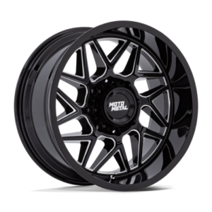 MO812 TURBINE - 20 inch - 9.00 - Gloss black milled