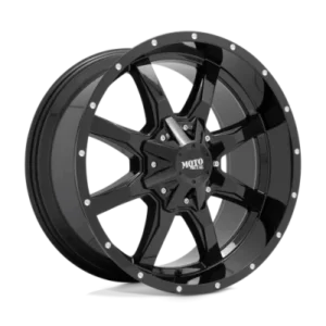 MO970 - 20 inch - 10.00 - Gloss black w/ milled lip