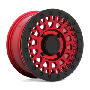 Parker beadlock utv - 15 inch - 7.00 - CANDY RED W/BLACK BEADRING (5+2)