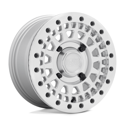 Parker beadlock utv - 15 inch - 7.00 - SILVER W/MIRROR CUT FACE (5+2)