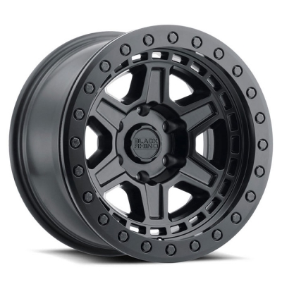 RENO - 17 inch - 9.00 - Matte black w/ brass bolts