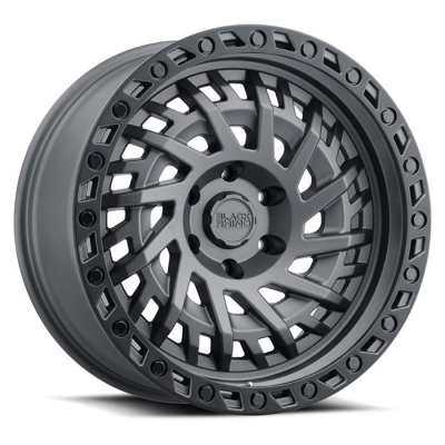 SHREDDER - 17 inch - 9.00 - Matte gunmetal w/ black ring