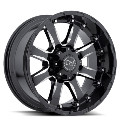 SIERRA - 22 inch - 10.00 - Gloss black w/ milled spokes