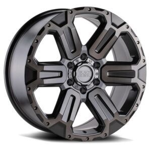 WANAKA - 18 inch - 9.00 - Matte gunmetal w/ brushed face & gunmetal tint
