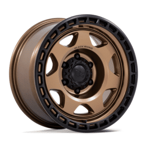 BR018 VOYAGER - 17 inch - 8.50 - Matte bronze w/ m-black lip