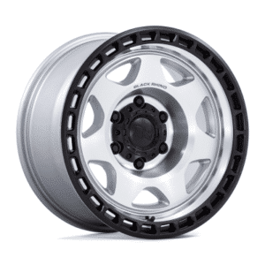 BR018 VOYAGER - 17 inch - 8.50 - Silver machined w/ m-black lip