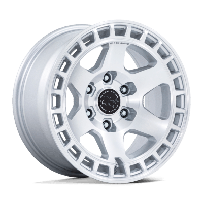 BR022 BAHARI - 17 inch - 8.50 - Gloss silver w/ machined face