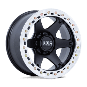 KM238 VI BEADLOCK - 17 inch - 9.00 - Satin black w/ machined ring